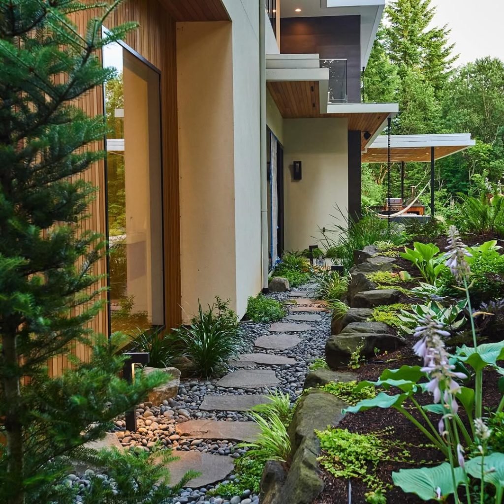 Natural Stone Garden Pathway