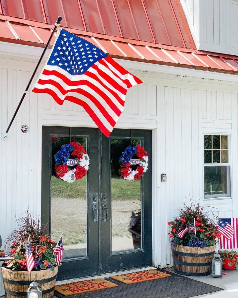 Patriotic Front Door Decor