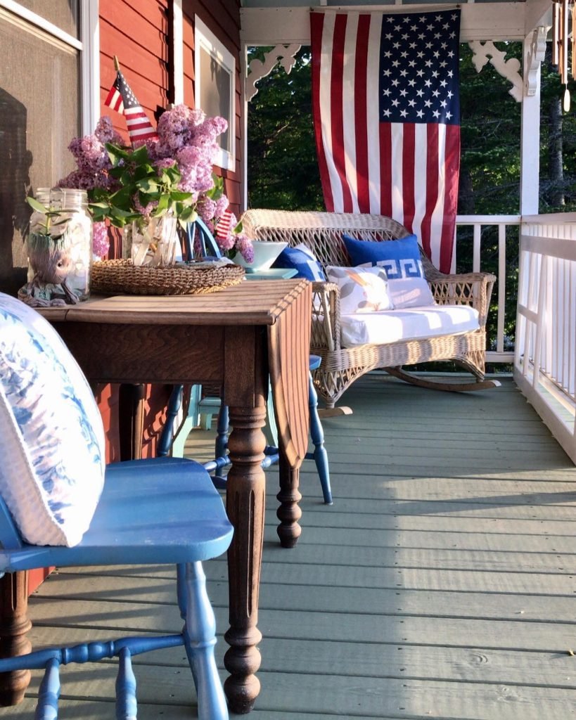 Patriotic Porch Gathering Space