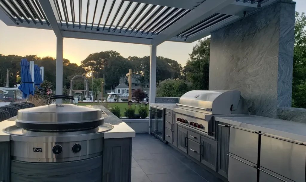 Scenic Outdoor Cooking Space