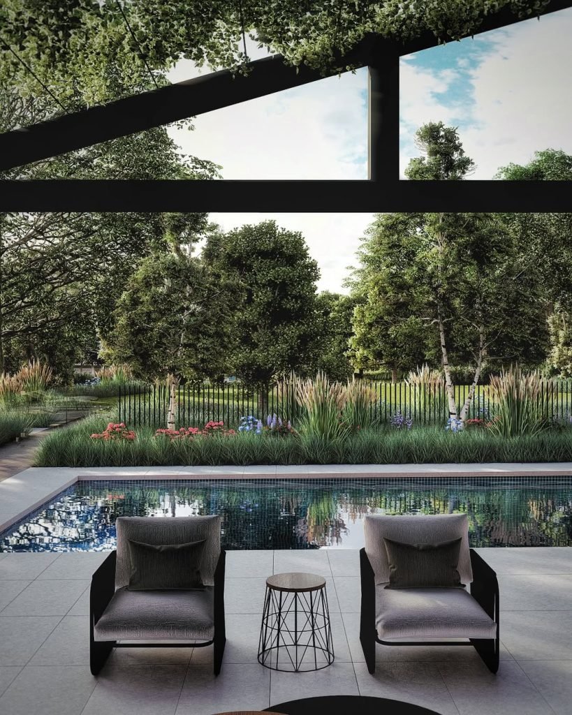 Serene Poolside Oasis