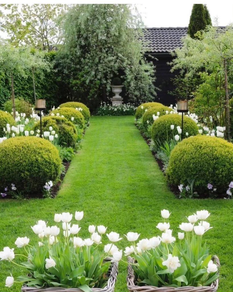 Sophisticated White Garden Design