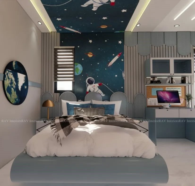 Space-Themed Bedroom Exploration
