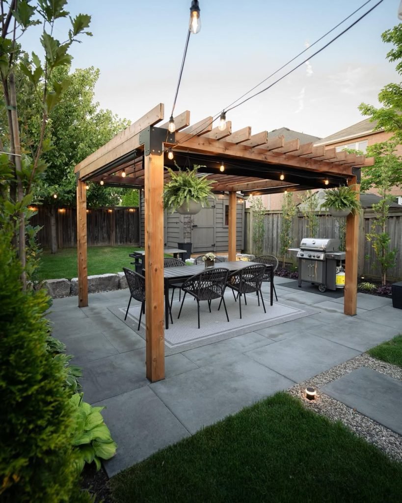 Stylish Outdoor Dining Area