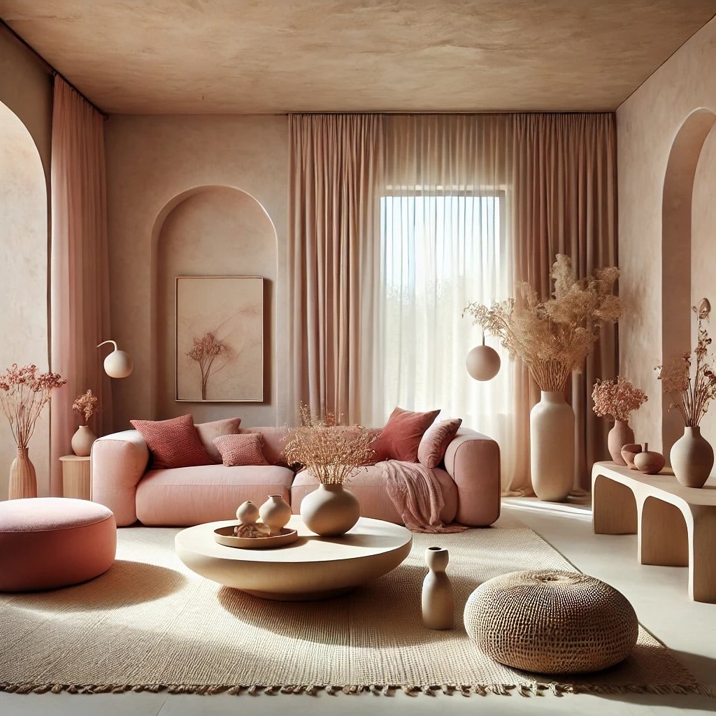 Terracotta-Inspired Living Room