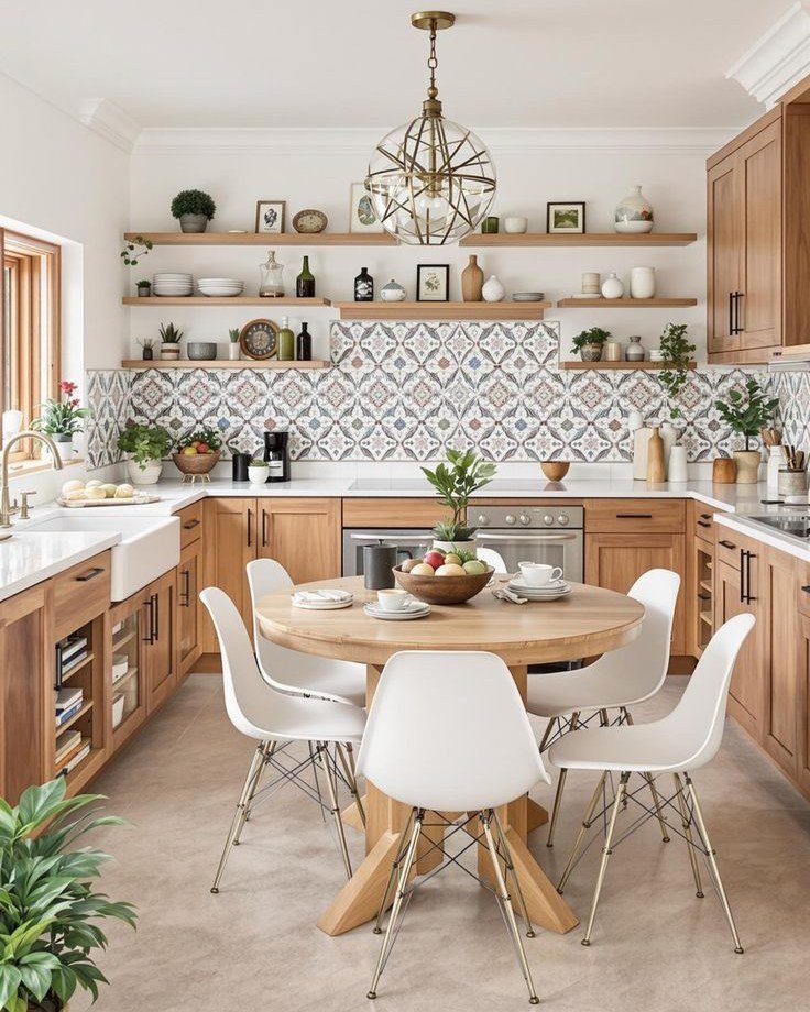 Textured Wood and Patterned Accents