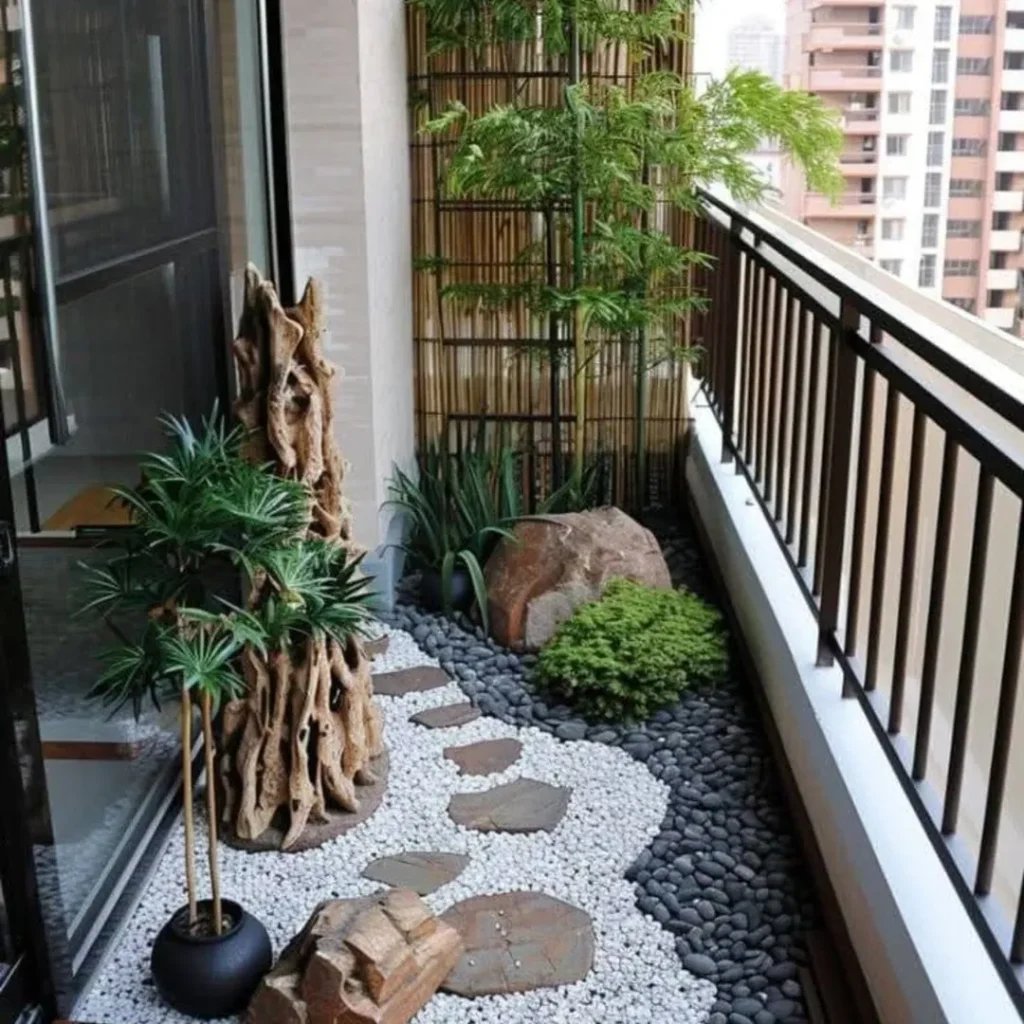 Tranquil Balcony Pathway