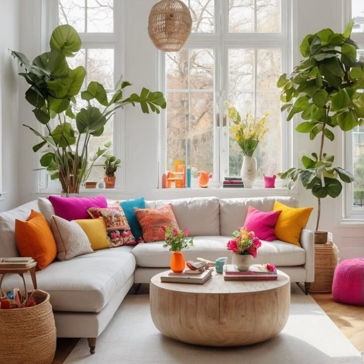 Vibrant and Cozy Interiors