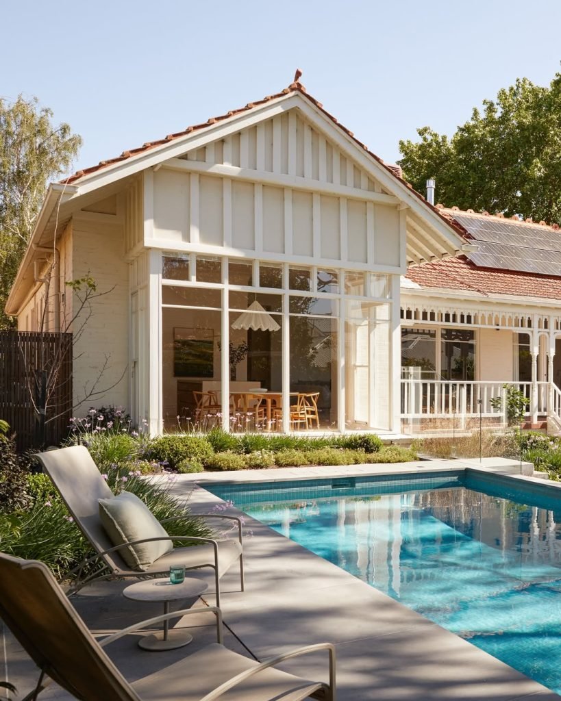 Victorian Poolside Elegance