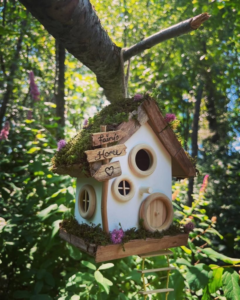 Whimsical Forest Birdhouse Design