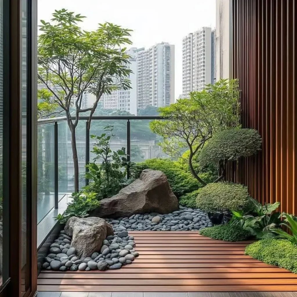 Woodland-Inspired Balcony Design