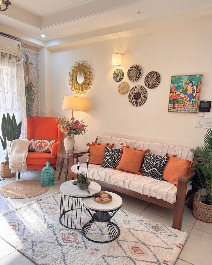 Worldly Eclectic Living Room