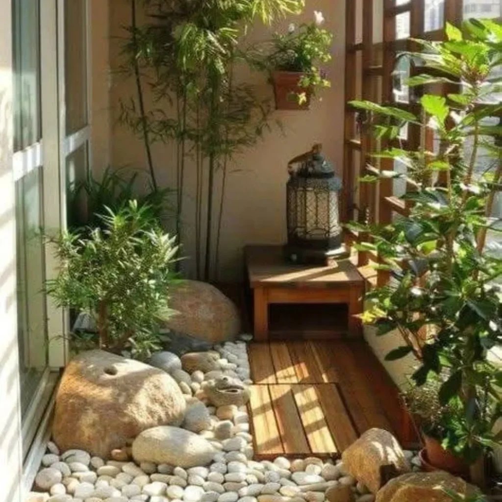 Zen Bamboo Balcony Design