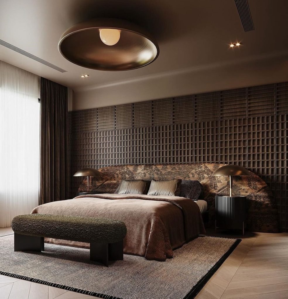 Artistic Ceiling Design Feature