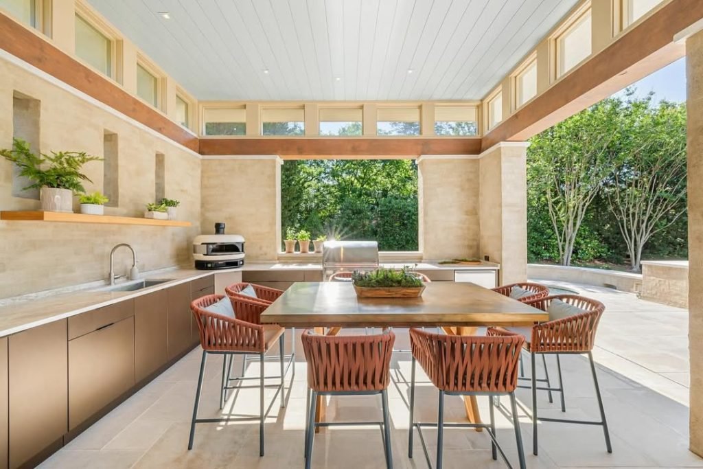 Bright Outdoor Kitchen Oasis