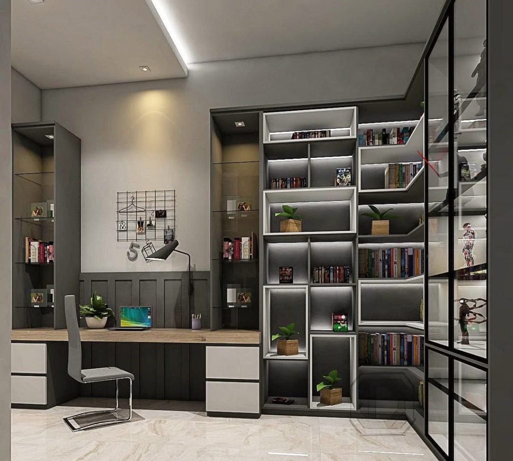 Chic Study Loft Design