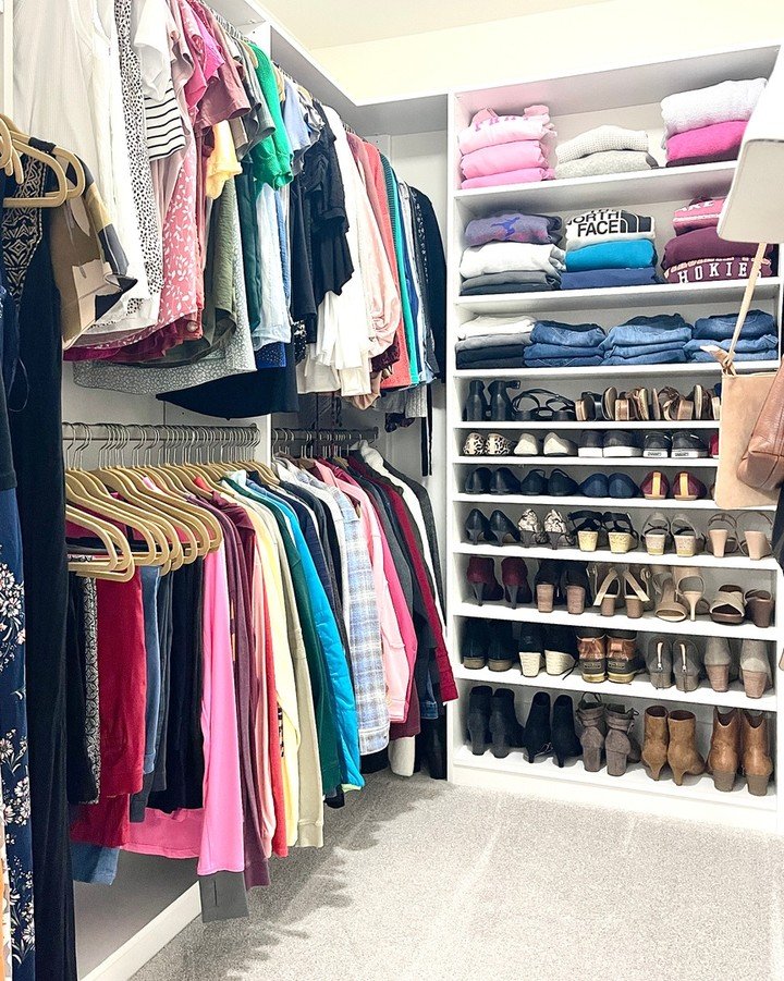 Colorful Closet Organization System
