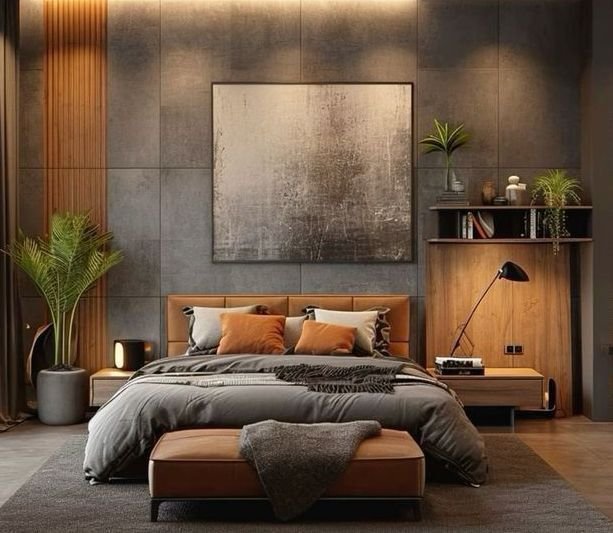Concrete and Wood Combination