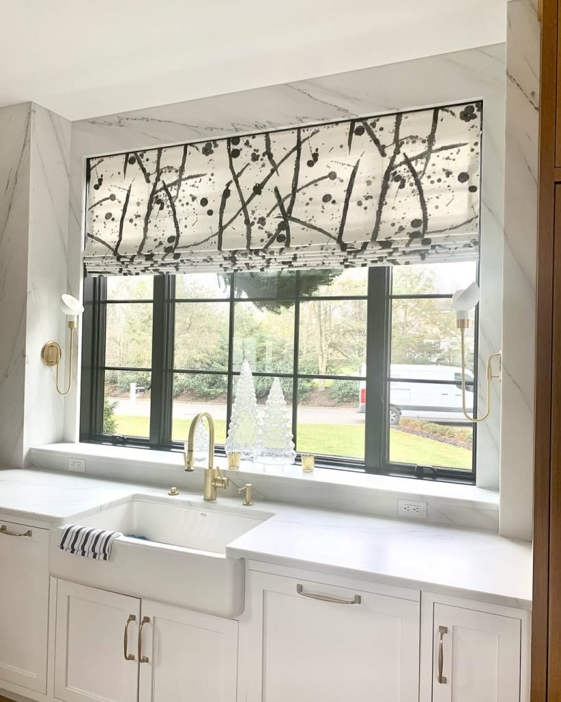 Contemporary Art Window Treatment
