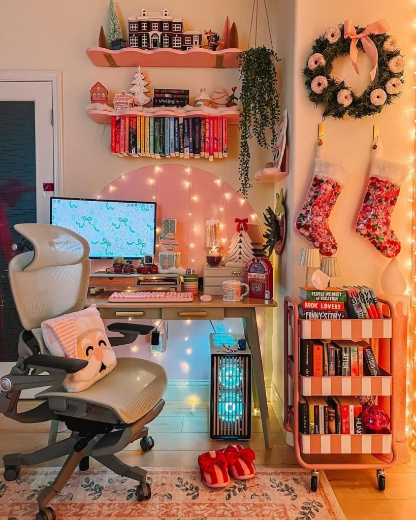 Cozy Holiday Reading Space