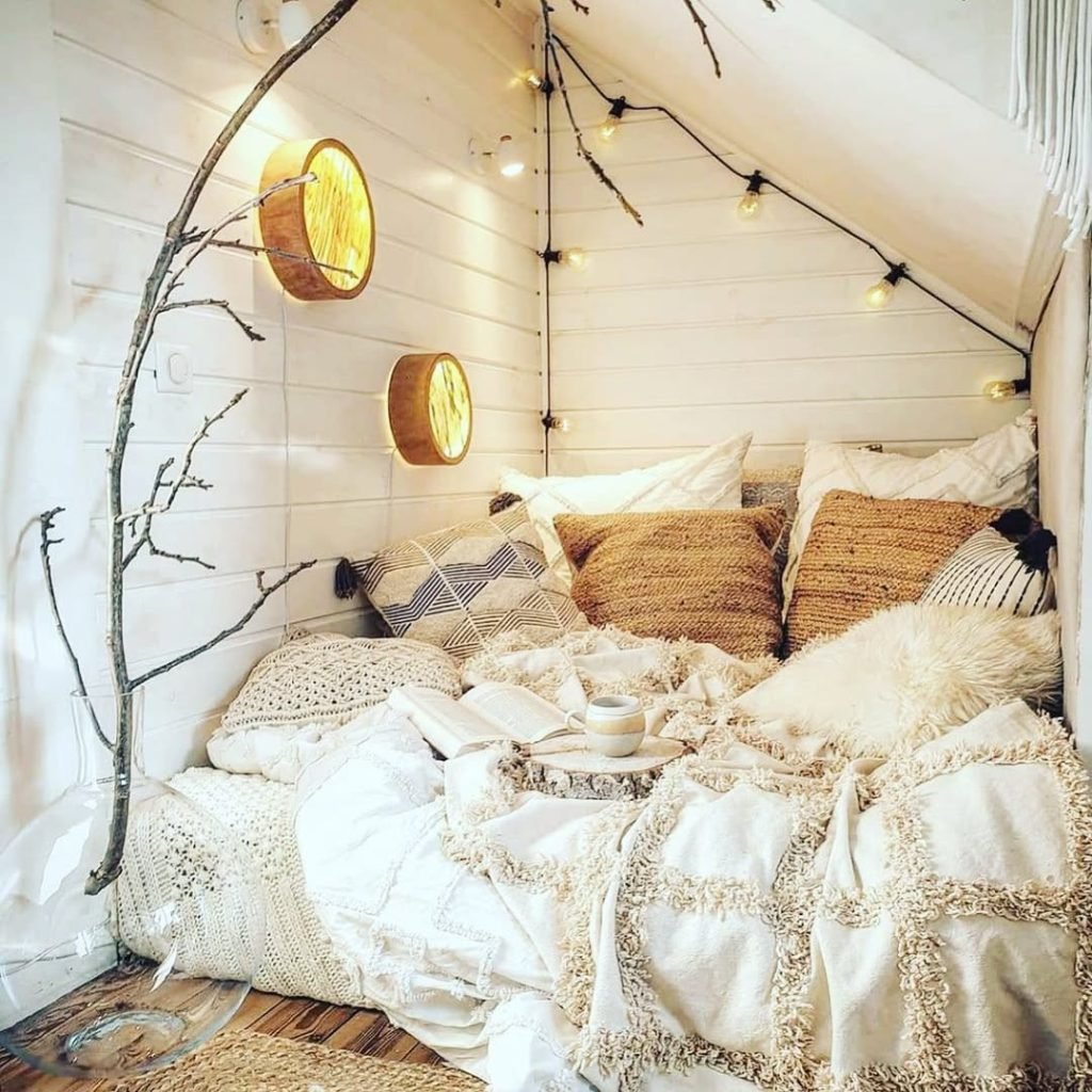 Cozy Rustic Reading Corner