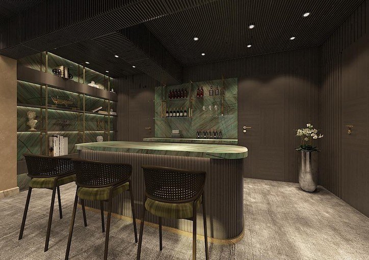 Elegant Basement Cocktail Lounge
