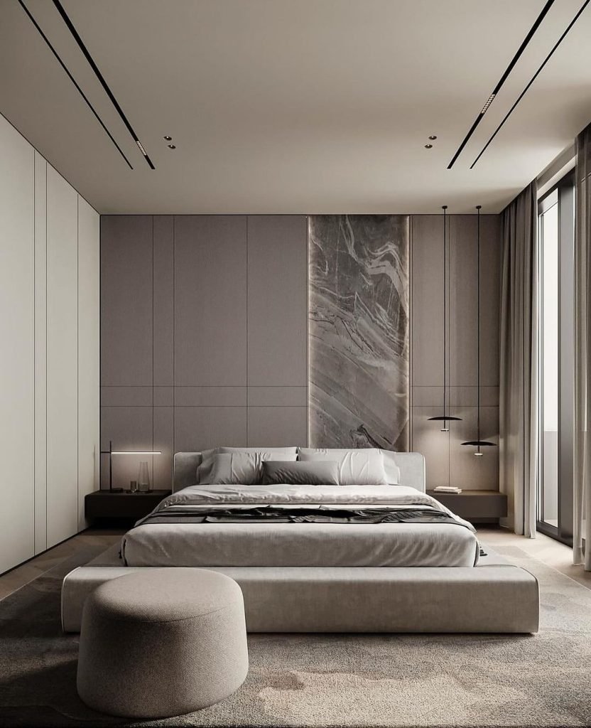 Elegant Marble Feature Wall