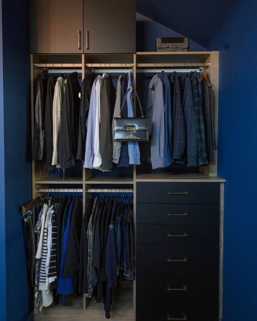 Elegant Navy Blue Storage