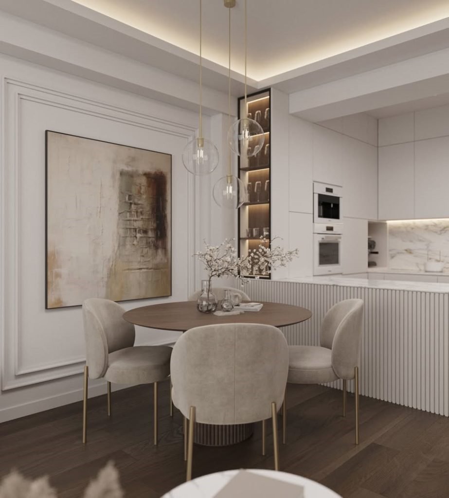 Elegant Open-Plan Kitchen Dining