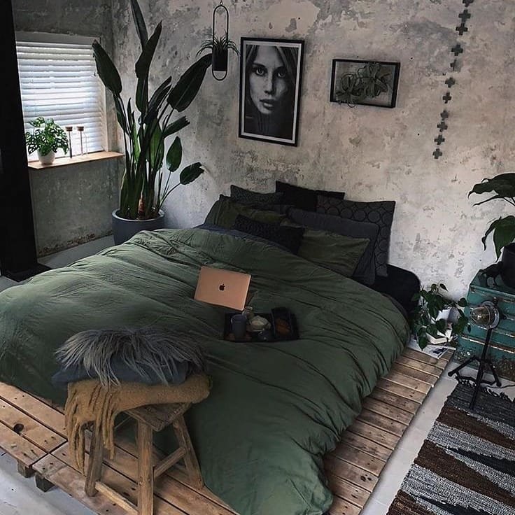Minimalist Industrial Sleep Space