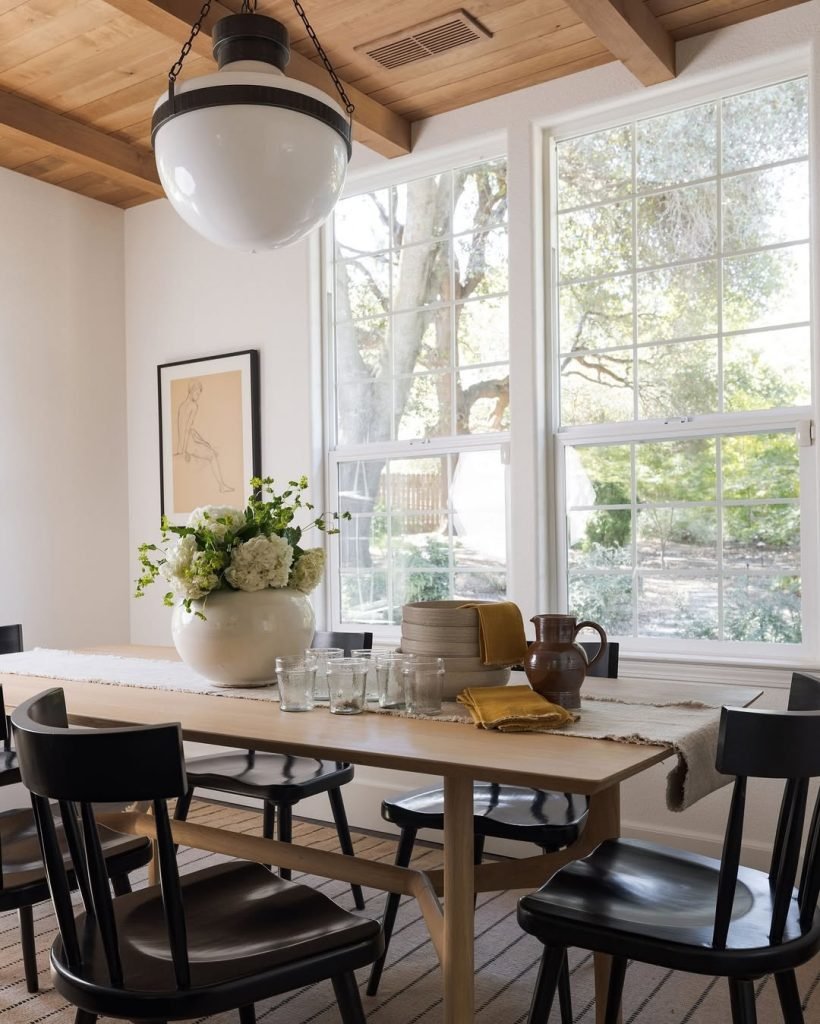 Modern Rustic Dining Space