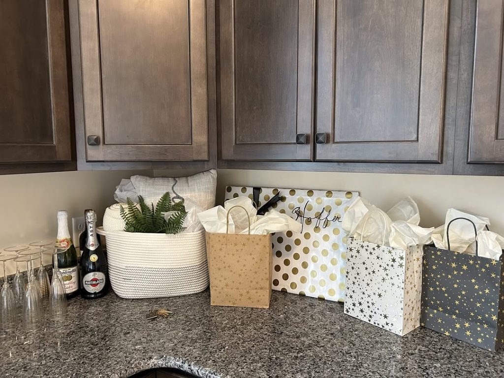 Organized Gift Wrapping Space