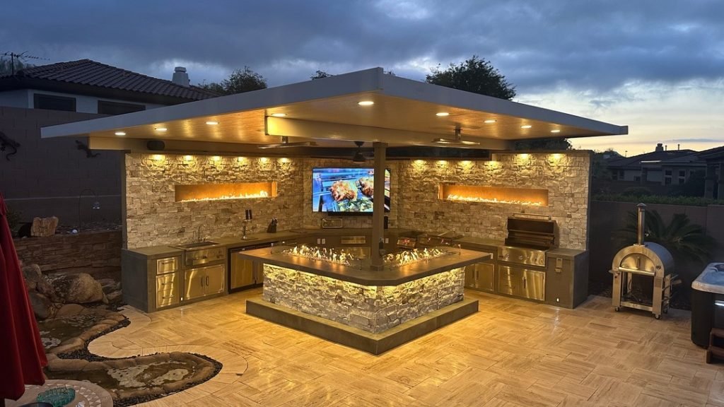 Resort-Inspired Outdoor Kitchen