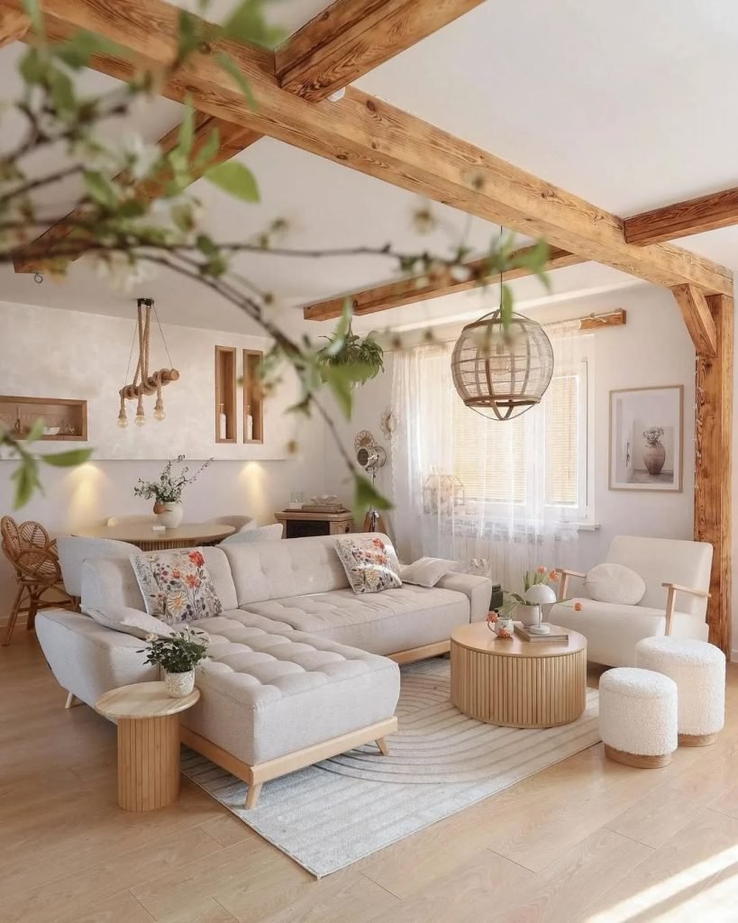 Scandinavian Rustic Living Space