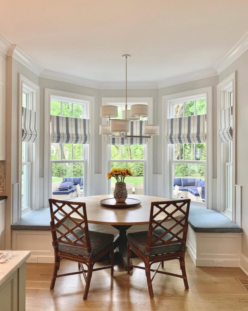 Striped Roman Shades Elegance