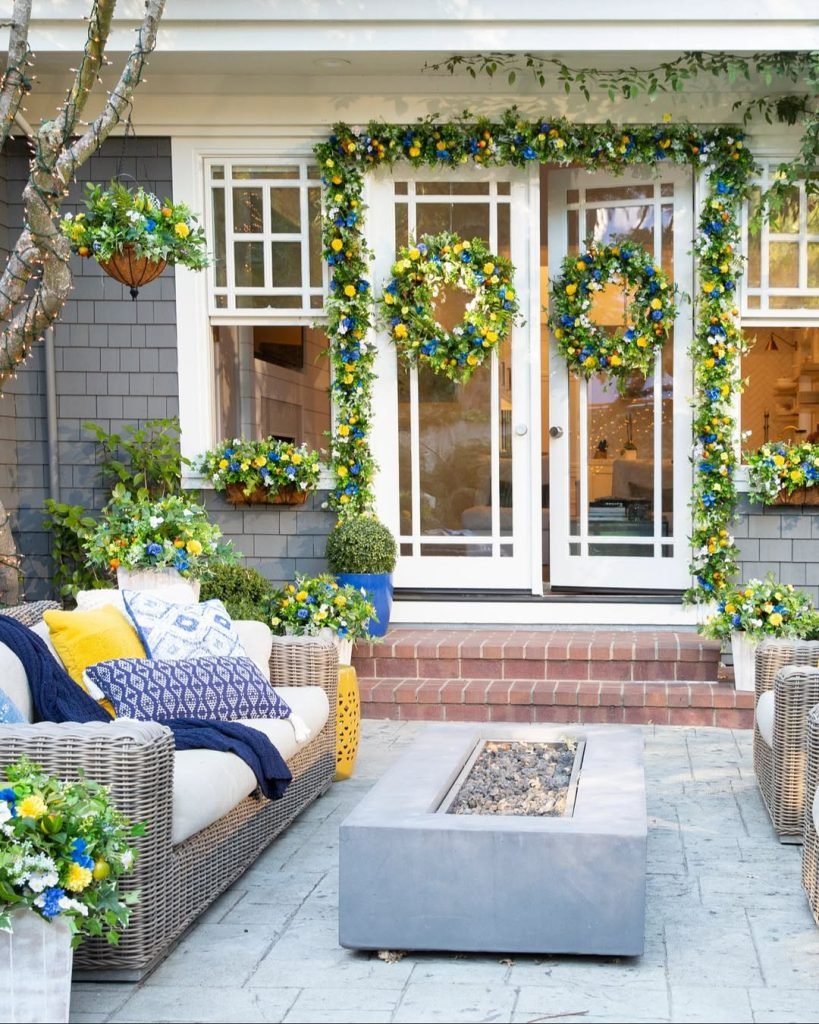 Vibrant Garden Entryway