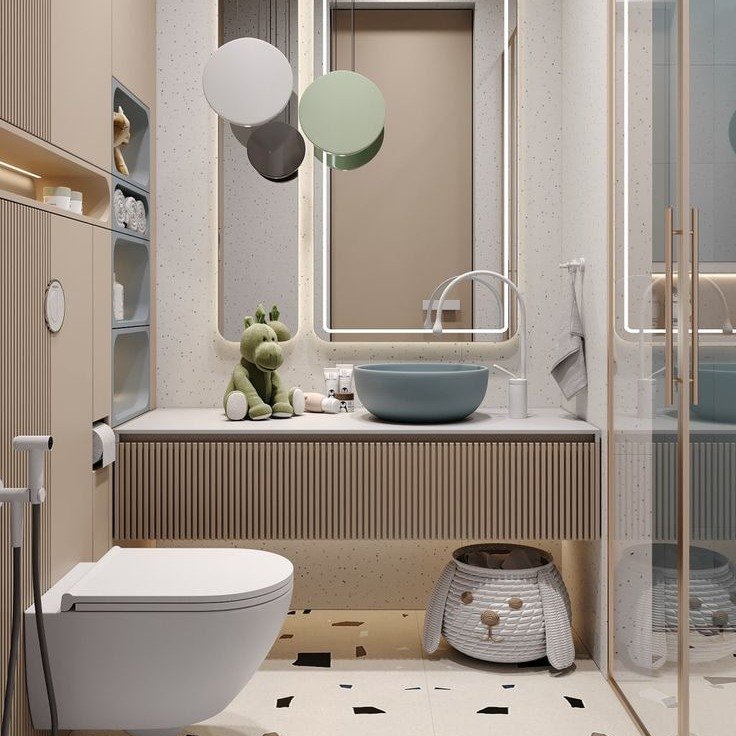 Whimsical Family Bathroom Design