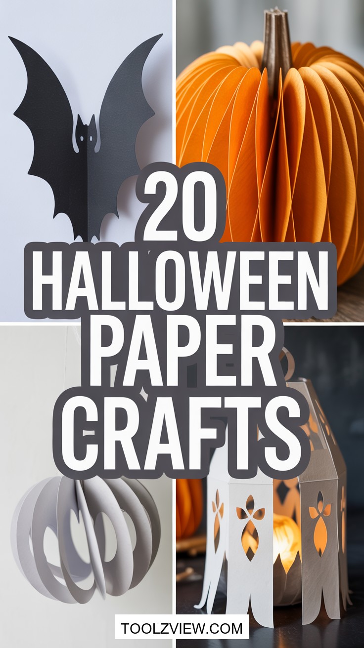 20 Easy Halloween Paper Craft Ideas