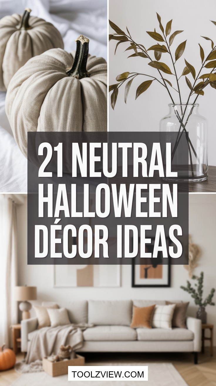 21 Neutral Halloween Decor Ideas for Your Home