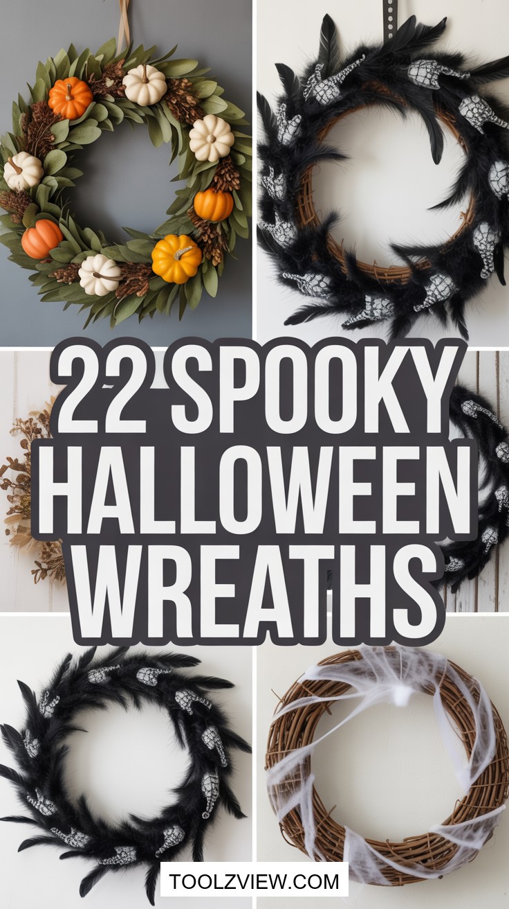 22 Spooky Halloween Wreath Ideas for Your Home