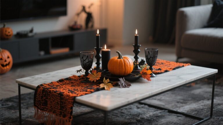 24 Halloween Coffee Table Decor Ideas for Spooky Vibes