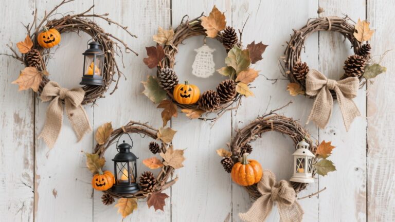 27 Rustic DIY Halloween Wreath Ideas