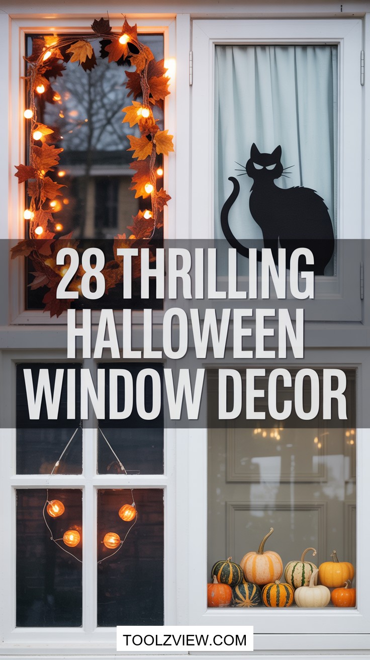 28 Spooky Halloween Window Decor Ideas
