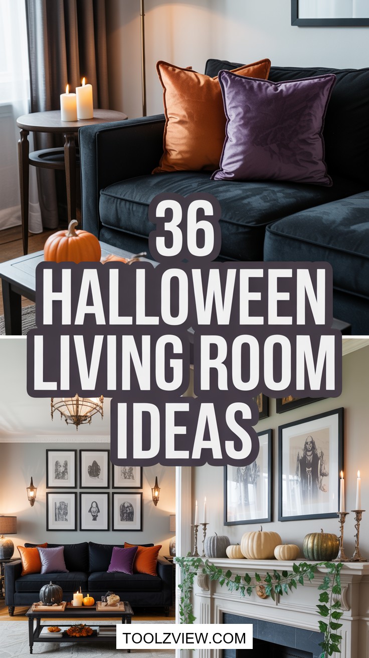 36 Cozy Halloween Living Room Decor Ideas
