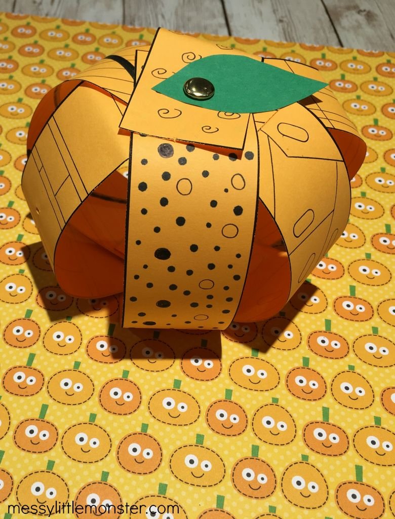 3D Paper Pumpkin Decoration