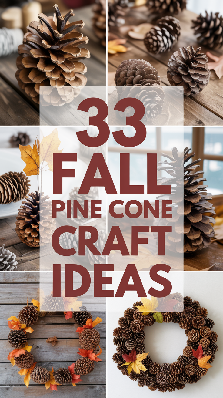 33 Pine Cone Craft Ideas for Fall