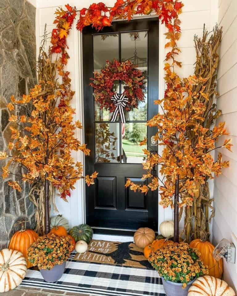 Autumn Farmhouse Door Décor