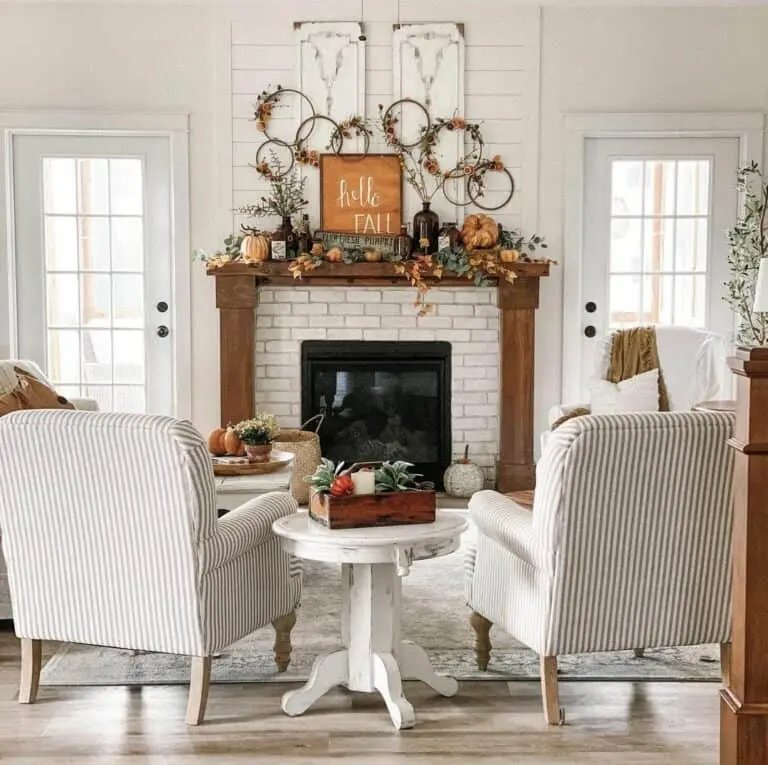 Autumn Fireplace Decorations