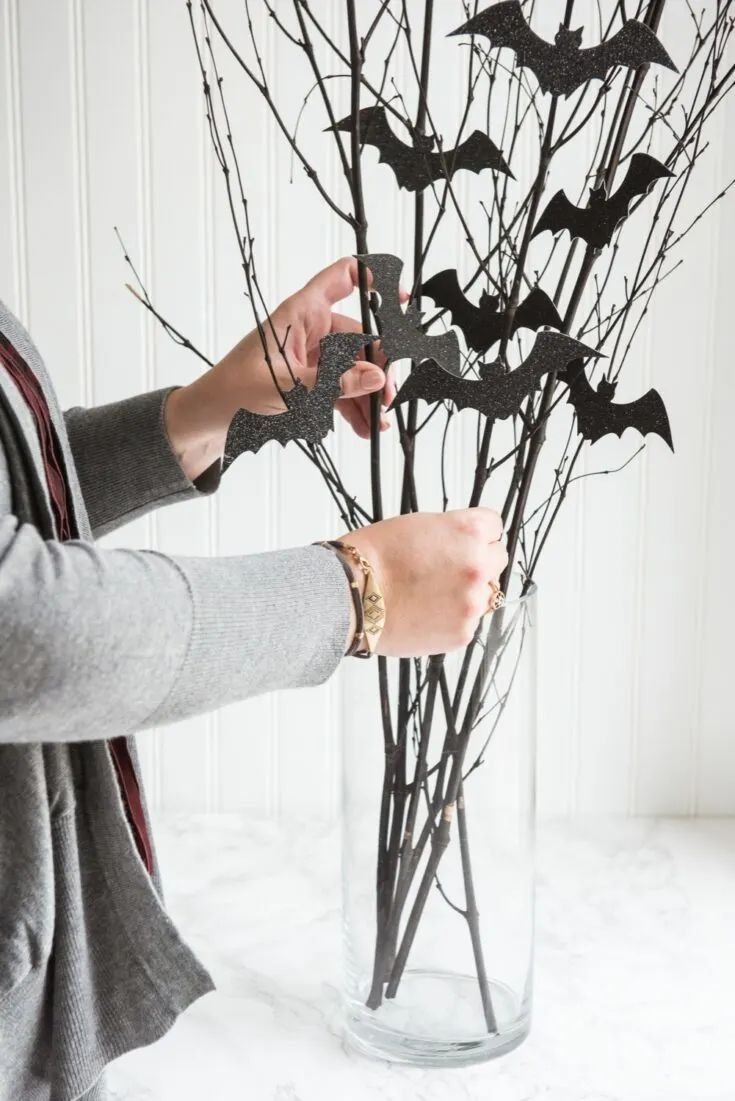 Bat Branch Centerpiece Display