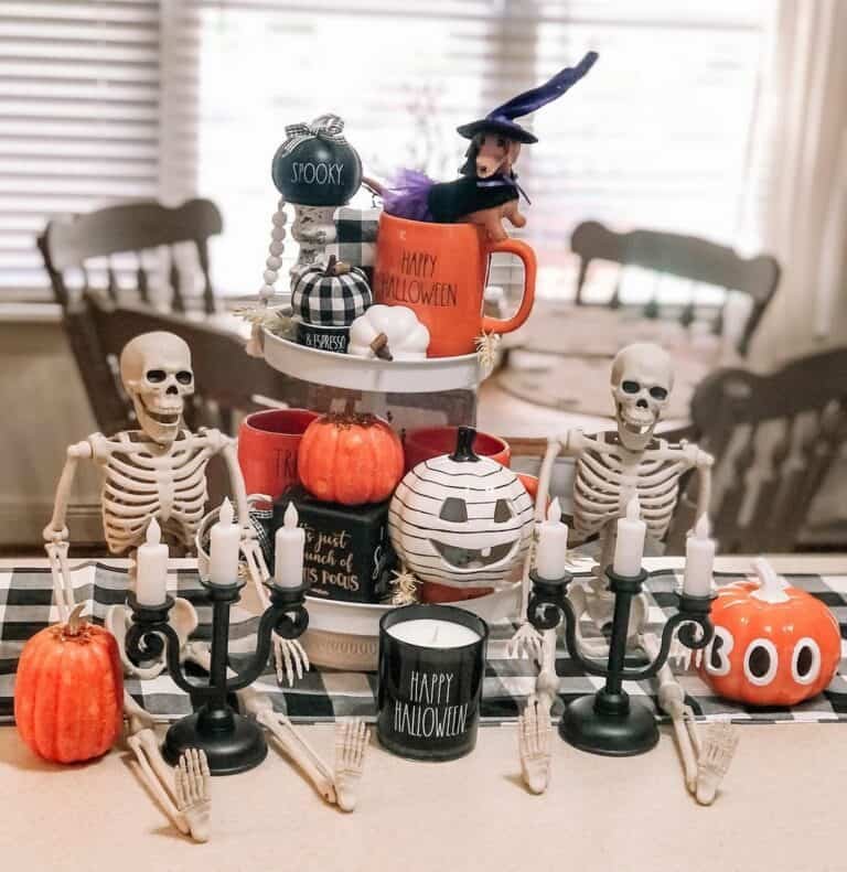 Black and Orange Stand Display
